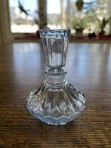 Vintage Light Blue Cut Glass Perfume Bottle - £12.73 GBP