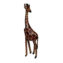 Vintage Wooden Giraffe Statue Figurine 12” - £18.13 GBP