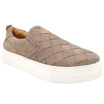 Steve Madden Women Slip On Sneakers Aldene US 8.5M Grey Nubuck - $41.58