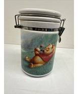 Disney&#39;s Winnie The Pooh 8&quot;  Ceramic Canister W/ Latch Lid - €28,19 EUR