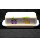 PFALTZGRAFF 7.125&quot; Covered Butter Dish HOPSCOTCH FRUIT Holds One Stick (... - €14,46 EUR
