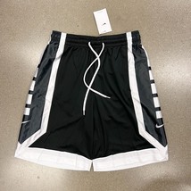 Nike Men Dri-FIT Elite Basketball Shorts DH7142-011 Loose Fit Black White Size M - £27.48 GBP