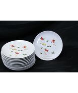 Christmas Ducks Salad Plates 7-1/2&quot;  Lot of 12  Xmas - €25,41 EUR
