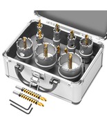10Pcs Upgrade Heavy Duty Carbide Hole Saw Kit - Metal Steel Hole Saw, Co... - €45,84 EUR