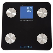 Digital Body Fat Bathroom Scale, Cordless Battery Operated Large Lcd, Black - $41.99