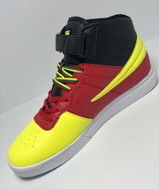 Men&#39;s Fila Vulc 13 Mid Black | Red | Yellow | White Sneaker - £78.32 GBP