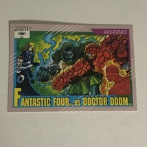 Fantastic Four Vs Doctor Doom Trading Card Marvel Comics 1991  #124 - $1.97