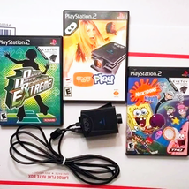 Retro PS2 Eye Camera + Games Playstation 2 Video Game Lot Dance Move Games - £31.49 GBP