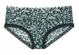 Victoria&#39;s Secret Floral Lace Hiphugger Panty Bavarian Forest Underwear XL Mid - £14.63 GBP