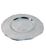 Pewter Round Tray 12 7/8&quot; Made In India Crystal Crate &amp; Cargo - $10.37