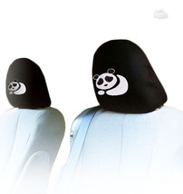For VW New Pair Panda Car Seat Headrest Cover Interchangeable Great Gift Idea - £11.94 GBP