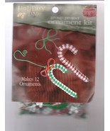 Holiday Time  Ornament Beading Kit   CANDY CANES Makes 12 - $7.98