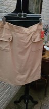 Isaac Mizrahi cord rose gold Skirt Lined  Size 6 nwt - $13.00 CAD