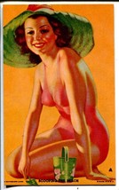 Pin-Up Girl Arcade/Exhibit Card-Mutoscope-Scooping The Beach-Earl Moran-VG/FN - $38.02