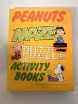 Peanuts Maze Puzzle Activity Book Snoopy Lucy Charlie Linus Peppermint Patty - £38.56 GBP