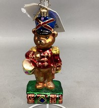 2003 Christopher Radko Teddy True Heart Drummer Bear Toy Soldier Parade ... - $14.84