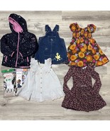 Clothes Lot Girls Size 4T 8pc Vintage Denim Overall Dresses Coat Gymbore... - $59.24 CAD