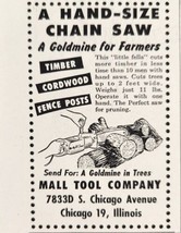1951 Print Ad Mall Hand-Size Chain Saws Goldmine for Farmers Chicago,Illinois - £6.65 GBP