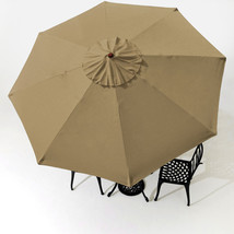 10 Ft Patio Umbrella Replacement Canopy Market Table Top Outdoor Beach Backyard - £51.15 GBP