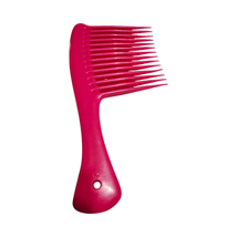 Vtg. Jumbo Detangling Rake Handle Comb Pink 8&#39;5&#39;  - £6.64 GBP