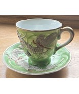 Green Dragonware Teacup &amp; Saucer Porcelain Occupied Japan Orion Vintage ... - €12,87 EUR