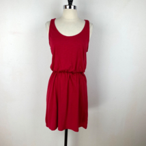 H &amp; M Womens Basic Red Sleeveless Knit Dress Size Med Cotton/Modal Elast... - $16.78