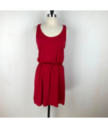 H &amp; M Womens Basic Red Sleeveless Knit Dress Size Med Cotton/Modal Elast... - £13.44 GBP