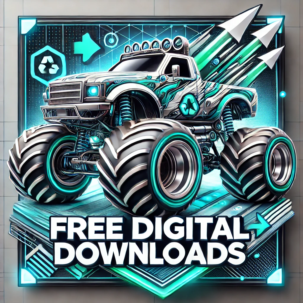 Free Digital Downloads Monster Truck Art For Sale | Free Digital Downloads. - $10.00