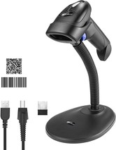 NetumScan Wireless 1D 2D Barcode Scanner with Stand for Computer, Tablet - $23.99