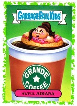 2017 Garbage Pail Kids Battle of The Bands &quot;AWFUL ARIANA&quot; Green Border Sticker - £0.99 GBP