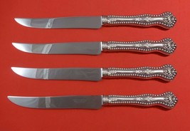 Charles II by Dominick and Haff Sterling Steak Knife Set 4pc Texas Sized Custom - £689.73 GBP