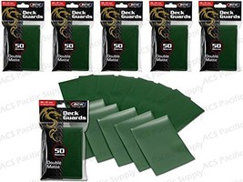 (Ship From Usa) 300 Green Double Matte Deck Protectors Sleeves Mtg Standard Bcw - £12.83 GBP