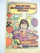 1984 Color Ad Bonkers Fruit Candy Hits Town Bonkers! - £6.38 GBP