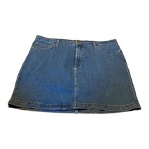 Lee Women&#39;s Denim Jean Mini Skirt Skort Size 20 Medium Wash Blue Hidden ... - £22.05 GBP