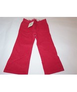 Janie and Jack Toddler Girls Pink Corduroy Pants floral accents 2T NWT - $16.79