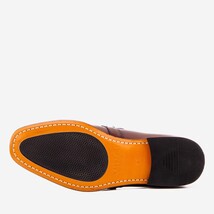The Marquez Tan Baby Buffalo & Deer Leather Loafer Men Shoe image 7