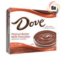 6x Packs Dove Peanut Butter Chocolate Pudding Filling | 4 Servings Each | 3.22oz - £19.47 GBP