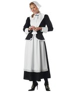 California Costumes Women&#39;s Pilgrim Woman Adult, White/Black, Large - $29.99