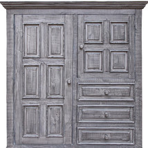 55" Gray Solid Wood Three Drawer Gentlemans Chest - $25,770.05 MXN