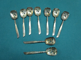  Silverplated Bon Bon / Nut Spoon -9 "South Seas" By Community Spoons - $123.75