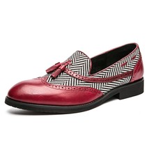 Plus Size 38 to 48 Tassel Casual Men Business Shoes Patchwork Men Oxford  Dress  - £59.73 GBP