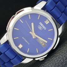 VINTAGE REFURBISHED SEIKO 5 AUTOMATIC 7009A JAPAN MENS BLUE DIAL WATCH a... - £36.20 GBP