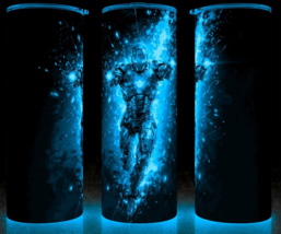 Glow in the Dark Iron Man Superhero Cup Mug Tumbler 20oz - $22.72