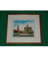 RYNEK STAREGO MIASTA OLD TOWN MARKET RED SQUARE MOSCOW RUSSIA USSR PAINT... - £47.75 GBP