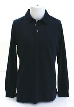 Polo Golf Ralph Lauren Blue Wool Silk Cashmere Long Sleeve Polo Shirt Men&#39;s NWT - £117.72 GBP