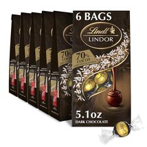 Lindt LINDOR 70% Extra Dark Chocolate Truffles 6 Bags - $34.95