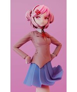 Unpainted NATSUKI from Doki Doki Literature Club figurine 13 in tall gar... - $164.12 CAD