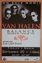 Van Halen Balance World Tour &#39;95 metal hanging wall sign - £18.95 GBP