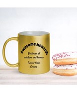 Personalizable mentor thank you coffee mug, gold or two-tone design, gif... - $17.95