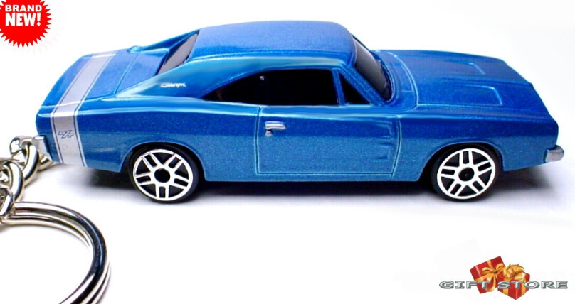 RARE KEYCHAIN BLUE 69 DODGE CHARGER RT CUSTOM Ltd Ed.❤️GREAT GIFT❤️ - $32.98